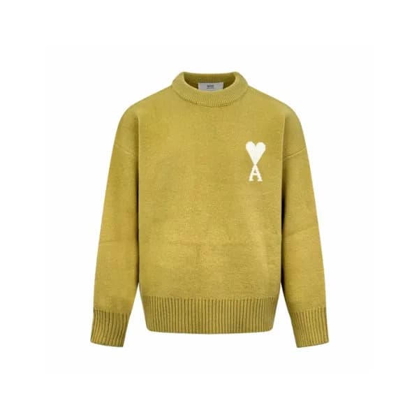 아미 남/녀 라운드 니트 - Ami Unisex Round Knitwear - amc880… - 1