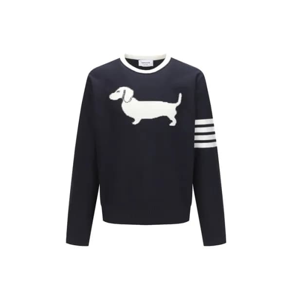 톰브라운 남/녀 라운드 니트 - Thom Browne Unisex Knitwear - th… - 1