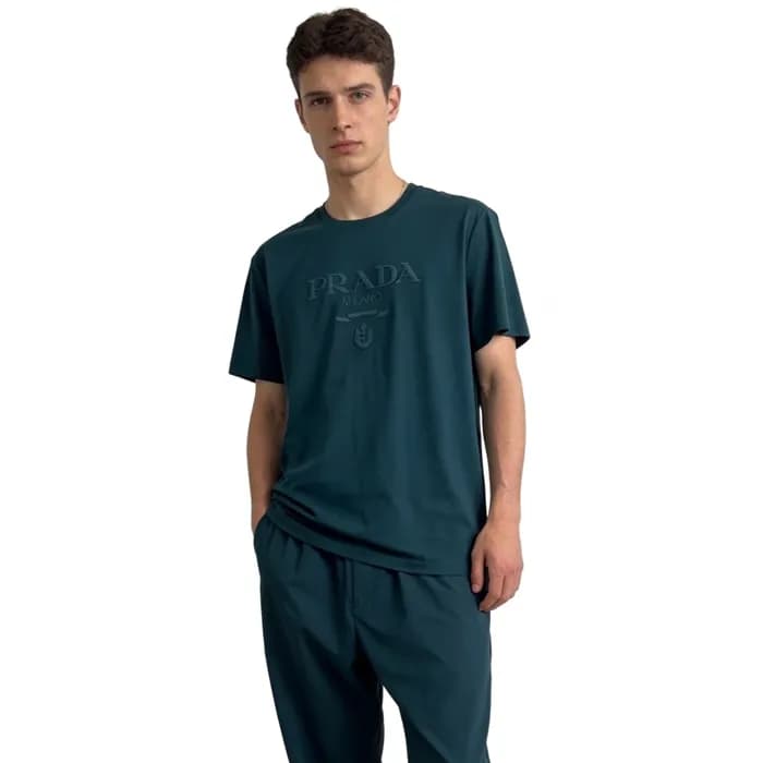 프라다 남성 라운드 반팔티 - Prada Mens Round Tshirt - prc1426… - 1