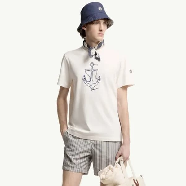몽클레어 남성 반팔 티셔츠 - Moncler Mens Round Tshirt - moc14… - 1