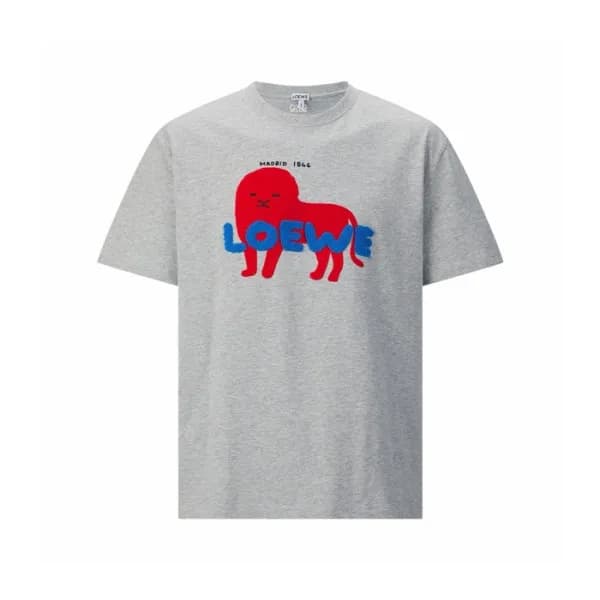 로에베 남성 라운드 반팔티 - Loewe Mens Round Tshirt - loc1594… - 1