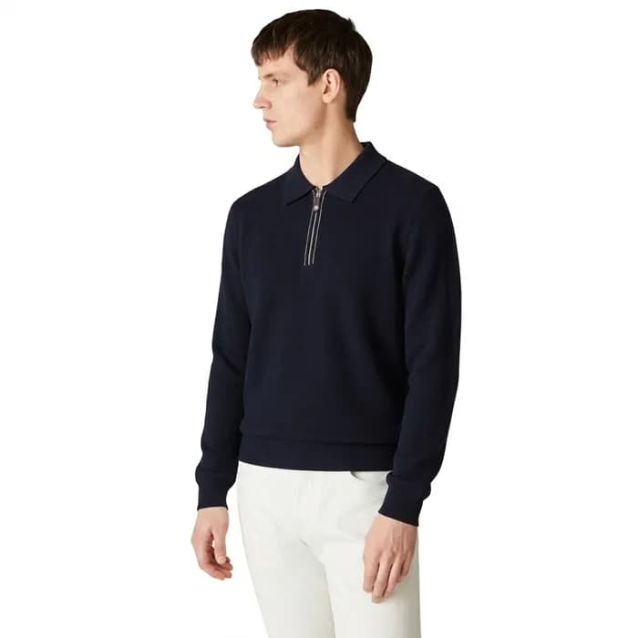 로로피아나 남성 폴로 스웨터 - Loro Piana Mens Polo Sweater - lpc17293x - 1