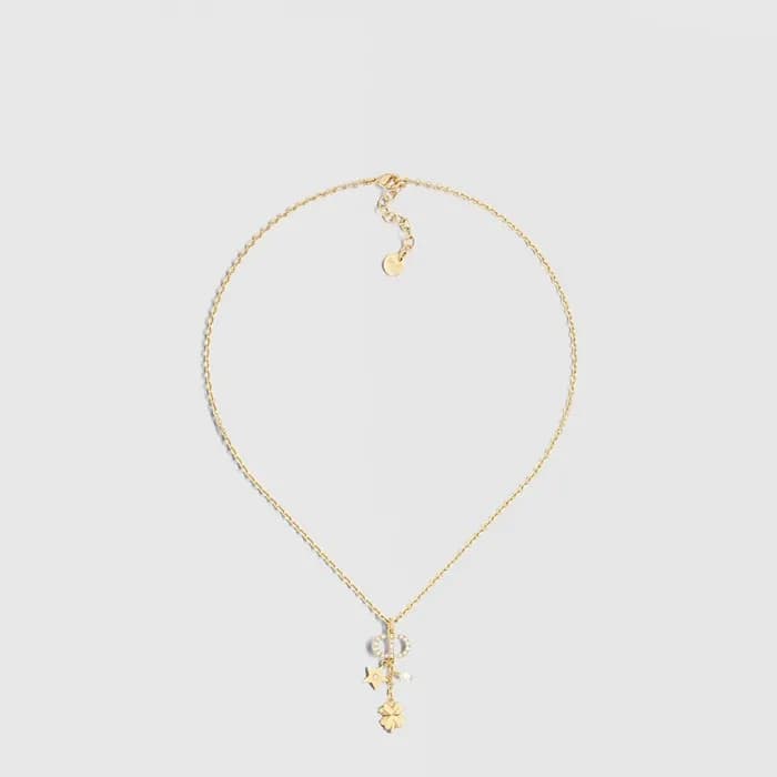 디올 여성 쁘띠 CD 럭키 참 네크리스 - Dior Womens Petit CD Lucky Charms Necklace - acc9883x - 1