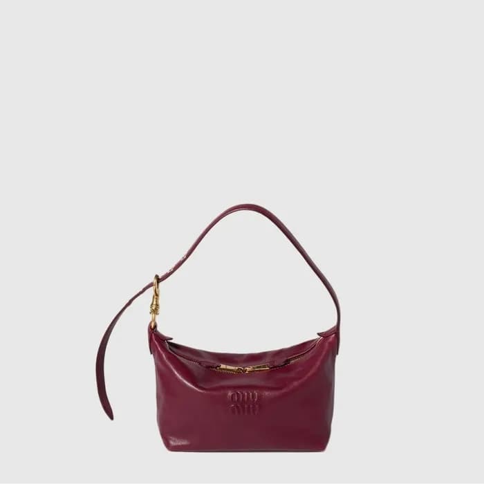 미우미우 여성 스피릿 나파 가죽 백 스몰 - Miumiu Womens Spirit Napa Leather Bag Small - mib17349x - 1