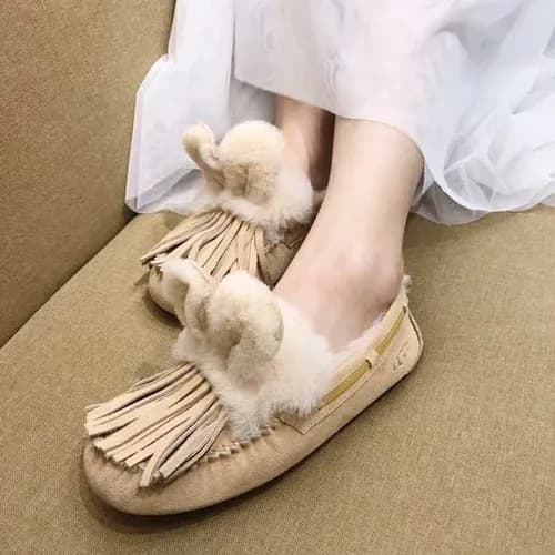 UGG 2018 LADIES LEATHER LOAFER SHOES - UGG 여성 레더 어… - 1