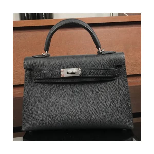 Hermes Mini Kelly 2 Epsom Leather Tote Shoulder Ba… - 1