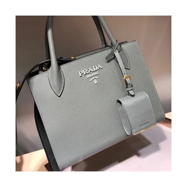 Prada Monochrome Tote Shoulder Bag,26cm - 프라다 모노크롬… - 1