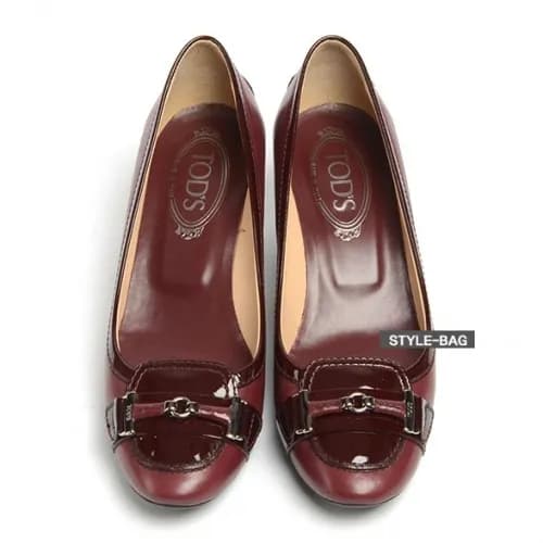 Tod's 2019 Womens Strap Leather Middle-heel Pu… - 1