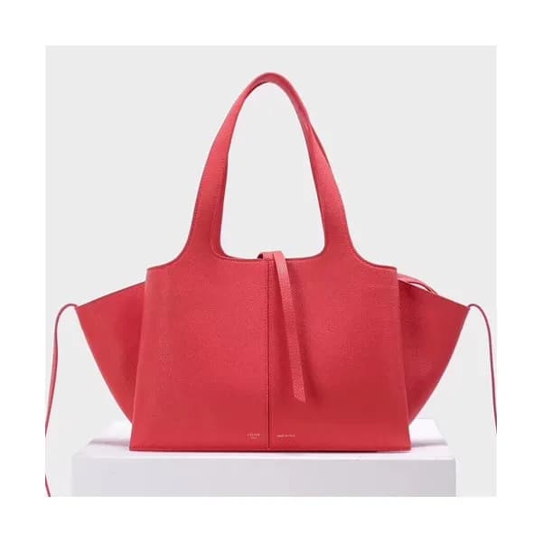 Celine Tri-Fold Leather Tote Bag,32CM - 셀린느 트리 폴드 … - 1