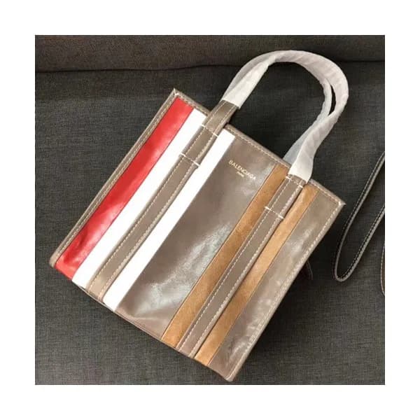 Balenciaga 2019 Bazar Leather Tote Shoulder Shoppe… - 1