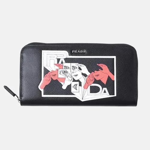 Prada 2019 Mens Saffiano Leather Zip Wallet 2ML317… - 1