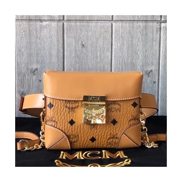 MCM Visetos 2019 Leather Belt Bag / Shoulder Bag,1… - 1