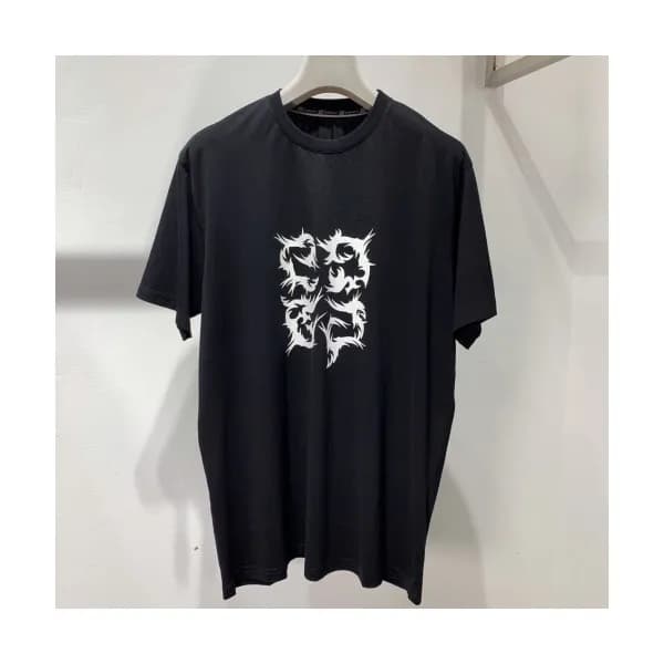 Givenchy 2019 Mens Logo Oversize Cotton Short Slee… - 1