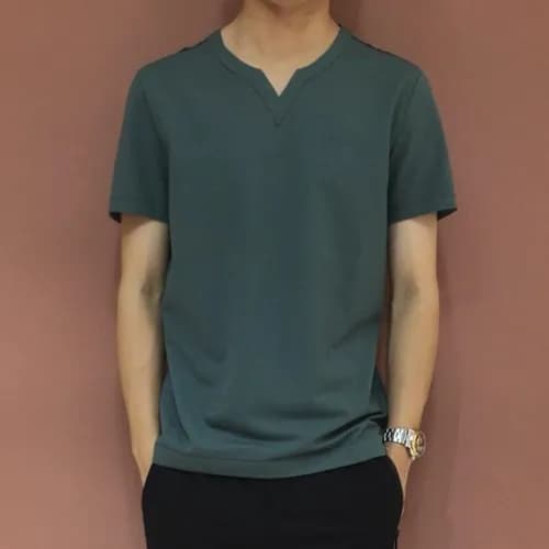 Emporio Armani 2019 Mens otton Short Sleeved Tshir… - 1