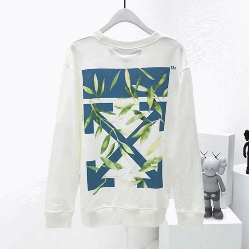 Off-White 2019 Mm/Wm Logo Wolf Cotton Hood Tee -오프… - 1
