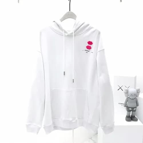 Off-White 2019 Mm/Wm Logo Wolf Cotton Hood Tee - 오… - 1
