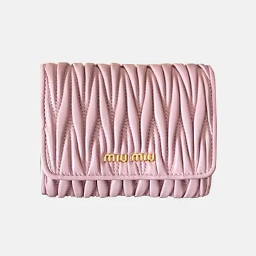 MiuMiu 2019 Matelasse Leather Wallet 5MH016 - 201… - 1