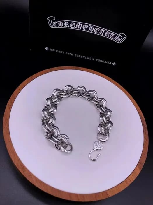 Chrome hearts M casual bangle - 크롬하츠 남자 실버 팔찌 Chr0… - 1