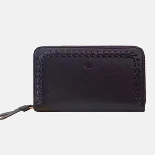 Chloe 2019 Ladies Leather Zip Round Wallet,19cm - … - 1