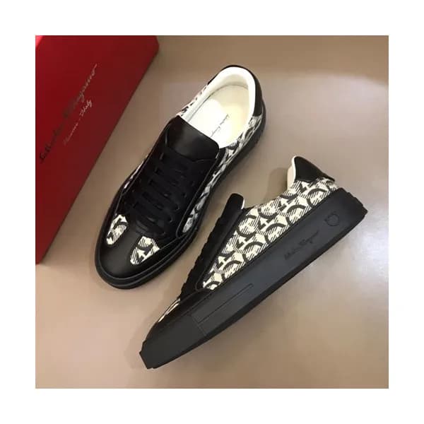 Ferragamo 2019 Mens Leather Sneakers - 페라가모 2019 남… - 1