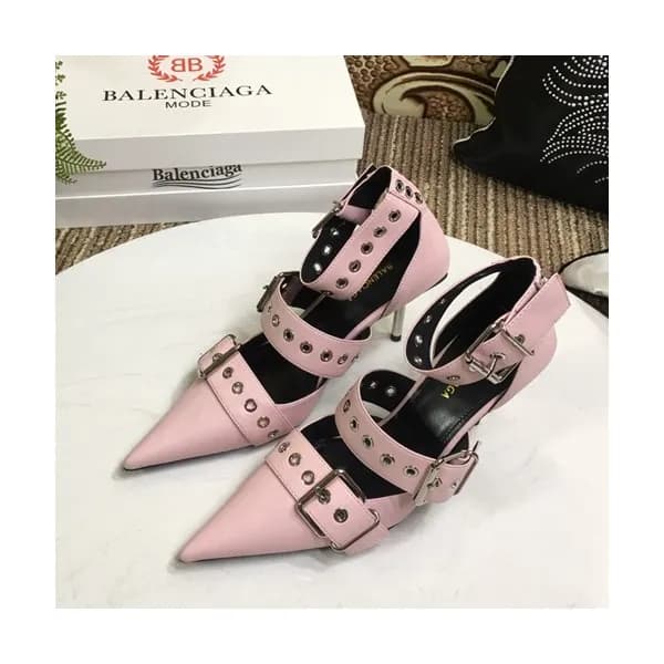 Balenciaga 2019 Ladies Leather High Heel Sandal Sl… - 1