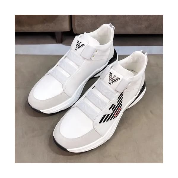 Armani 2019 Mens Leather Sneakers - 알마니 2019 남성용 … - 1