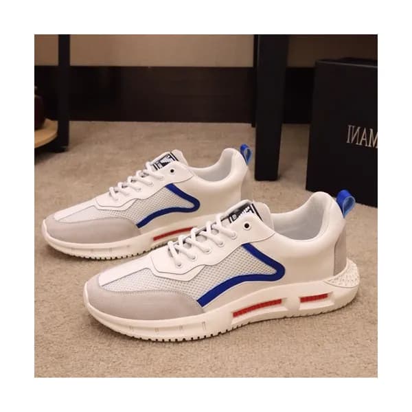 Armani 2019 Mens Leather Sneakers - 알마니 2019 남성용 … - 1