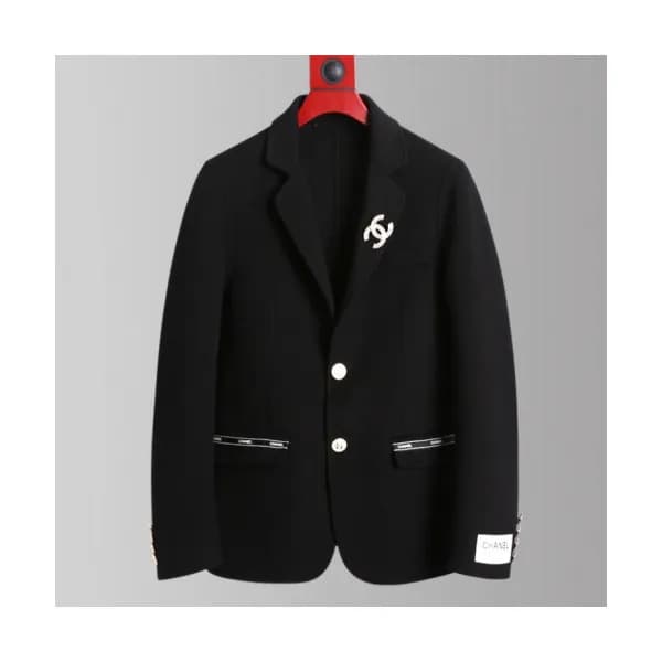 Chanel 2019 Mens CC Logo Cashmere Suit Jacket - 샤넬… - 1