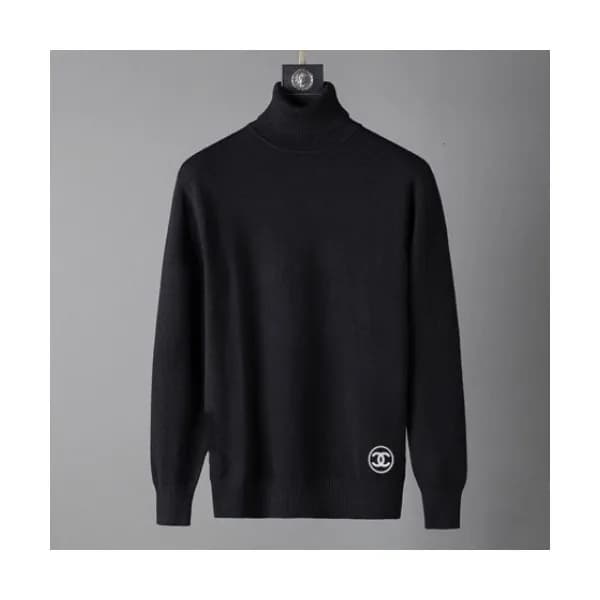 Chanel 2019 Mans 'cc' Logo Turtle-neck Woo… - 1