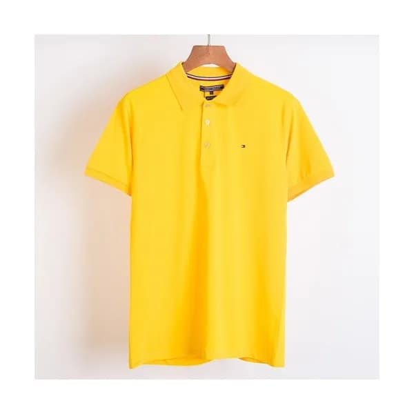 Tommy 2019 Mens Logo Cotton Polo Short Sleeved Ts… - 1