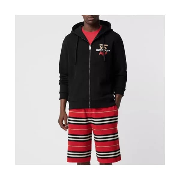 Burberry 2019 Mm/Wm Logo Casual Cotton Zip-up Hood… - 1