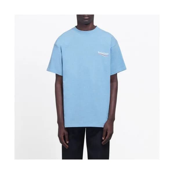 [발렌시아가]Balenciaga 2020 Mm/Wm Logo Cotton Short Sle… - 1