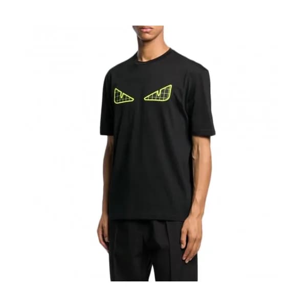 [펜디]Fendi 2020 Mens Logo Casual Silket Short Sleev… - 1