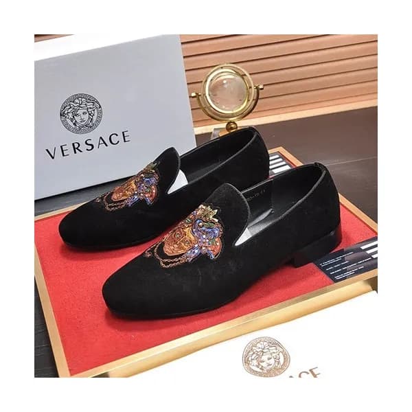 Versace 2020 Mens Leather Loafer - 베르사체 2020 남성용 레… - 1
