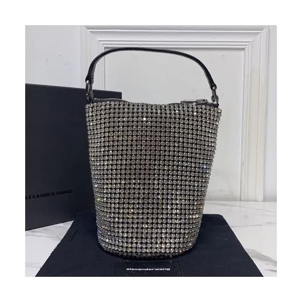 Alexander Wang 2020 Cubic & Leather Tote Shoulder … - 1