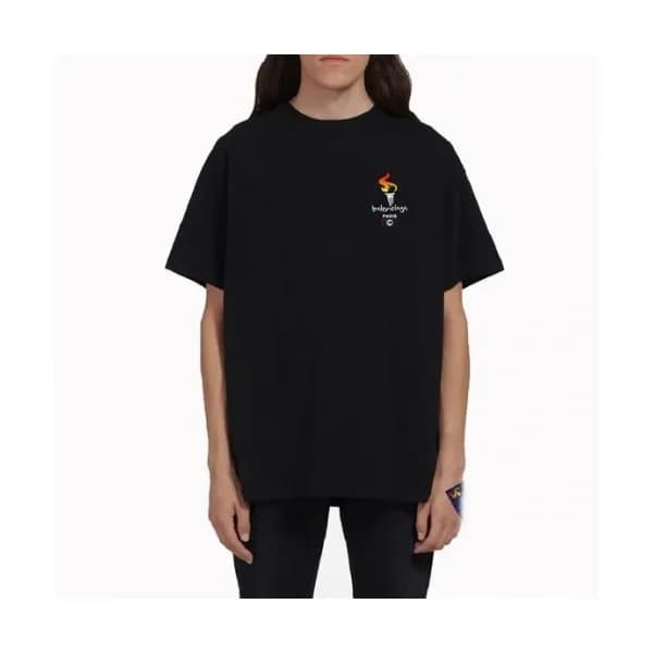 [발렌시아가]Balenciaga 2020 Mm/Wm Logo Cotton Short Sle… - 1