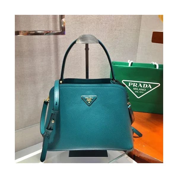 Prada 2020 Matinee Leather Tote Shoulder Bag,28.5C… - 1