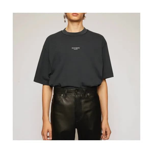 [아크네]Acne 2020 Studios Mm/Wm Logo Cotton Short Sle… - 1