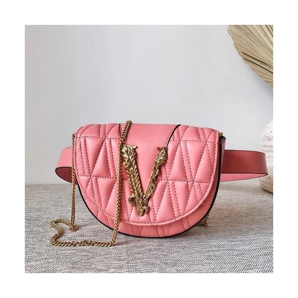 Versace 2020 Leather Hip Sack / Shoulder Bag,18CM … - 1