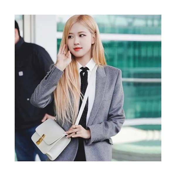[블랙핑크-로제] Saint Laurent 2020 Leather Carre Satchel… - 1