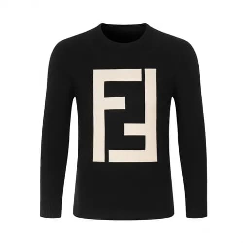 [펜디]Fendi 2020 Mens Logo Crew-neck Wool Sweaters -… - 1