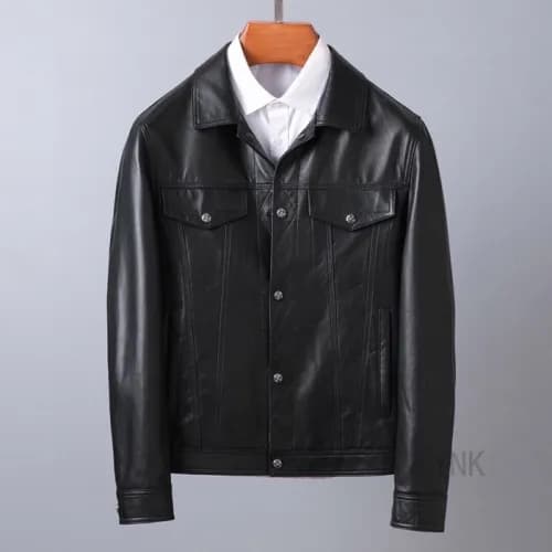 [크롬하츠]Chrome Hearts 2020 Mens Logo Casual Leather … - 1