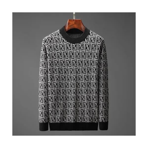 [펜디]Fendi 2020 Mens Logo Crew-neck Wool Sweaters -… - 1