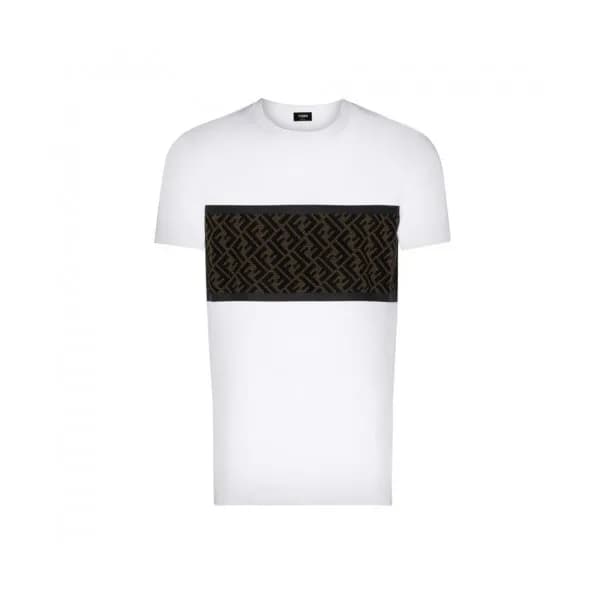 [펜디]Fendi 2021 Mens Logo Casual Short Sleeved Tshi… - 1