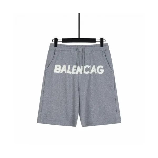 Balenciaga Mens Logo Training Half Pants Gray - 발… - 1