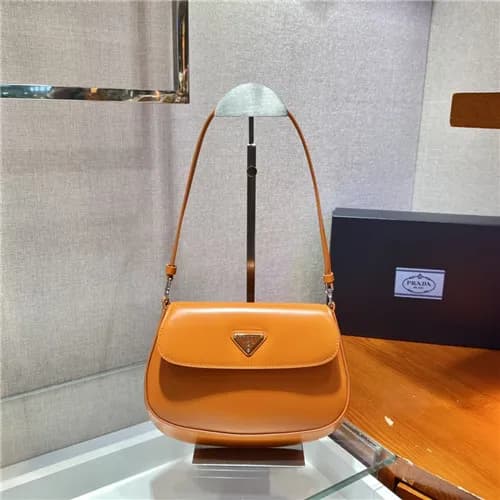 [유니크한]Prada 2021 Women's Leather Hobo Bag,23cm… - 1