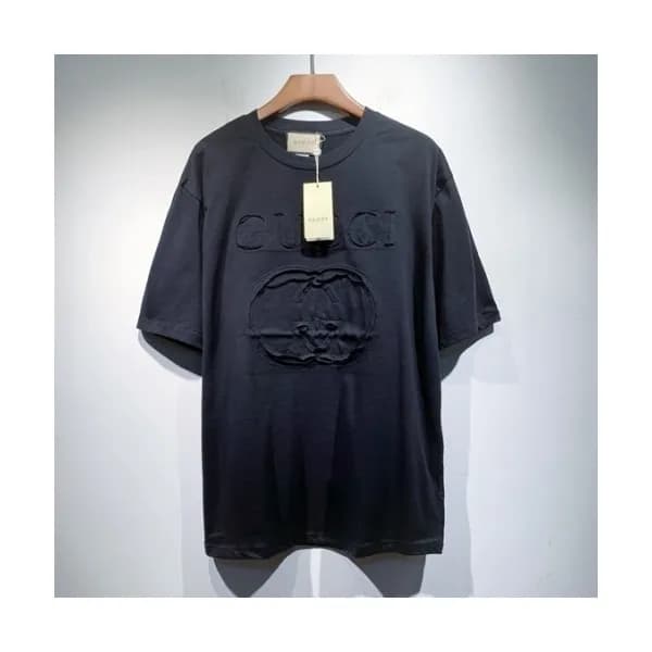 Gucci Mm/Wm Logo Short Sleeved Tshirts Black - 구찌… - 1