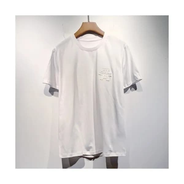 Chrome hearts Mens Logo Casual Short Sleeved Tshi… - 1