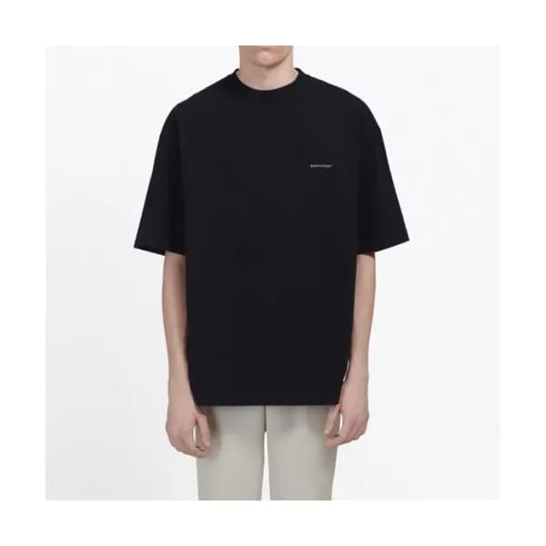 Balenciaga Mm/Wm Logo Cotton Short Sleeved Tshirt… - 1