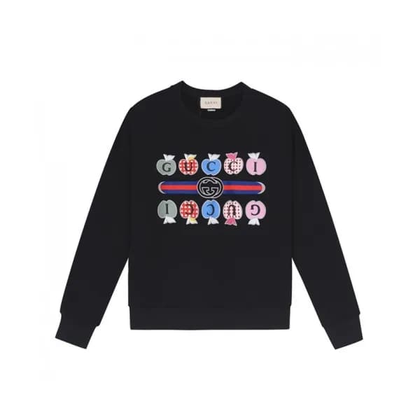 Gucci Mm/Wm Logo Crew-neck Cotton Tshirts Black -… - 1